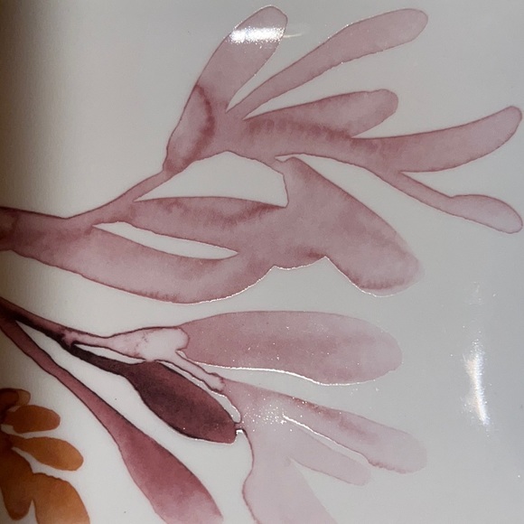 abstract watercolor branch “botanical” on ceramic tray-NWT - Picture 2 of 6